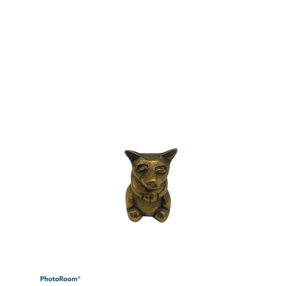 Vintage brass baby pig